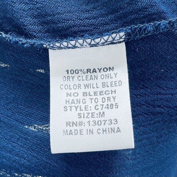 Altar’D State Top Size M Women’s Embroidered Sleeveless Blue New - Picture 7 of 11